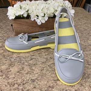 Crocs Beach Line Slip On Boat Shoe Loafer